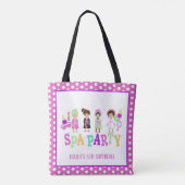 スパパーティートートバッグ – ガールズホワイト トートバッグ (裏面)
