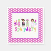 スパパーティーナプキン – 人 – WH スタンダードカクテルナプキン (正面)