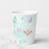 スパパーティーパステルガラムバースデーパーティー 紙コップ (裏面)