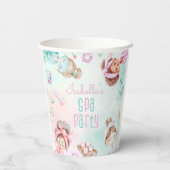 スパパーティーパステルガールバースデーパーティー 紙コップ (裏面)