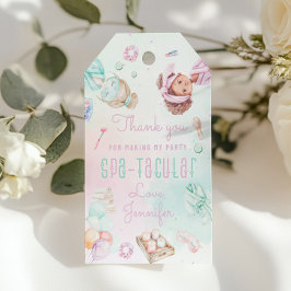 スパパーティーパステルスパタキュラ誕生日サンキュー ギフトタグ