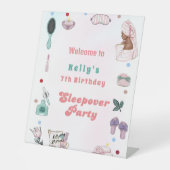スパパーティーパンパースリーポバー誕生日ウェルカムサイン 台座サイン (正面)