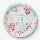 スパパーティーパンパーパーティーパステルバースデーパーティー ペーパープレート (正面)