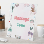 スパパーティーパンパー誕生日マッサージゾーン標識 台座サイン (インサイチュ)