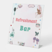 スパパーティーパンパー誕生日マッサージゾーン標識 台座サイン (正面)