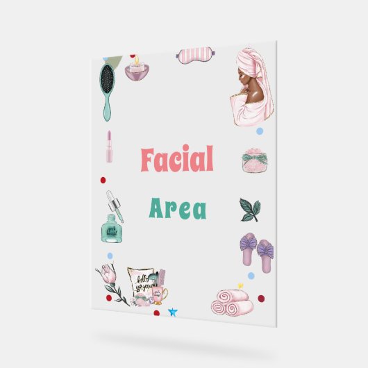 スパパーティーパンパー誕生日顔面領域サイン アクリルサイン (傾斜)