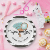 スパパーティーパーソナライズされたヴィンテージ ペーパープレート (パーティー)