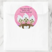 スパパーティーブライダルシャワー/誕生日優先ステッカー ラウンドシール (バッグ)