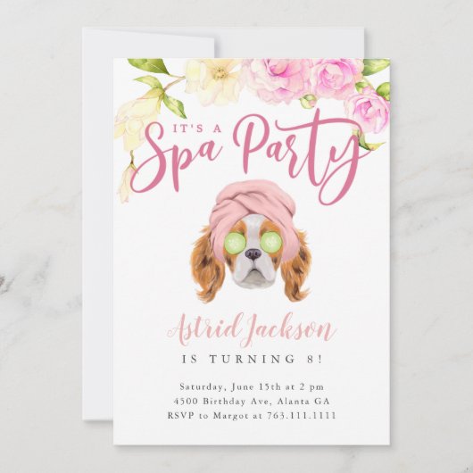 スパパーティー子供の誕生日招待状 招待状 (正面)