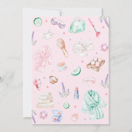 スパパーティー子供の誕生日 招待状 (裏面)