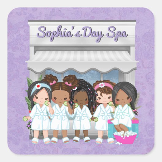 スパパーティー封筒用シールシールバッグシール スクエアシール (正面)