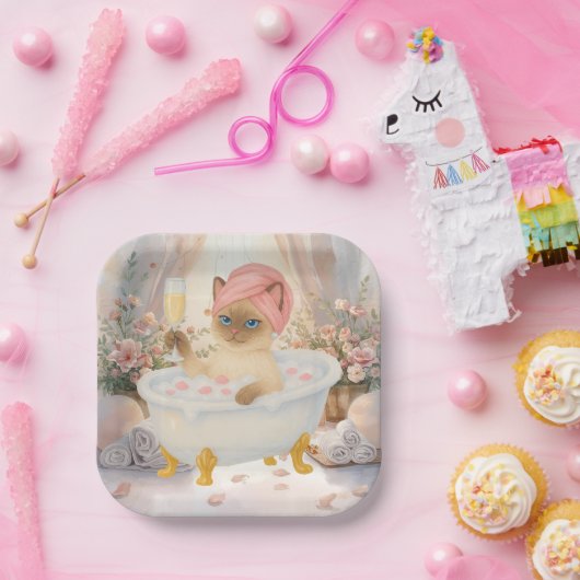 スパパーティー猫好き ペーパープレート (パーティー)