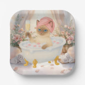 スパパーティー猫好き ペーパープレート (正面)