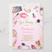 スパパーティー誕生日招待状 招待状 (正面)