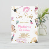 スパパーティー誕生日招待状 招待状 (スタンド正面)