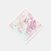 スパパーティー誕生日、スリーポバー、スランバーパーティー スタンダードカクテルナプキン (角)