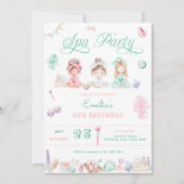 スパパーティー誕生日 招待状 (正面)