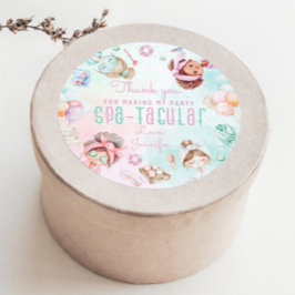 スパパーティー誕生日Spatacularありがとう ラウンドシール