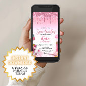 スパパーティー グラムガール 誕生日パーティー 招待状