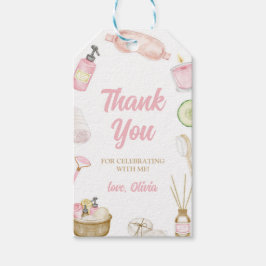 スパパーティー、パンプパーティー、グロウメイクパーティー ギフトタグ