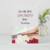 スパパーティー(塩を背中に付けたハンドマッサージ) 招待状 (スタンド正面)