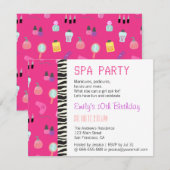 スパパーティー（女子会） 招待状 (正面/裏面)