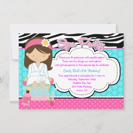 スパパーティー 招待状 (正面)