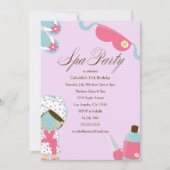 スパパーティー |誕生日パーティーの招待 招待状 (正面)