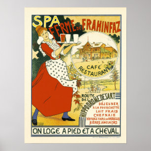 スパフェルムデフラヒンファスカフェレストラン1894アデルト ポスター