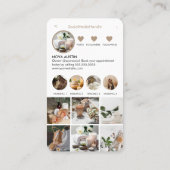 スパブティックヘアサロンボホインスタグラムQRコード 名刺 (裏面)