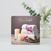 スパブライダルシャワーと蘭 招待状 (スタンド正面)