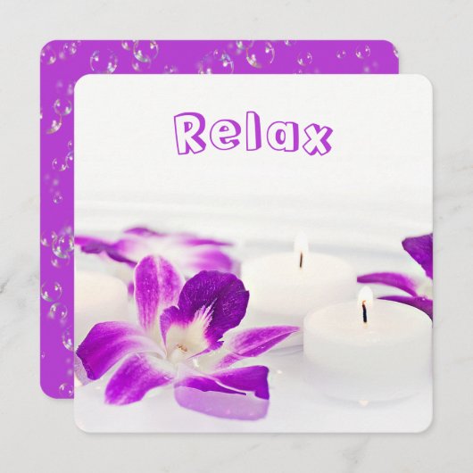 スパブライダルシャワー 招待状 (正面/裏面)