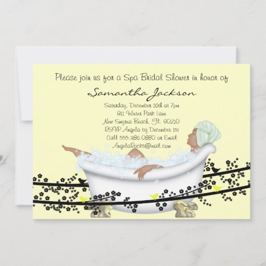 スパブライドブライダルシャワー招待状 招待状 (正面)