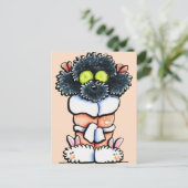 スパブラックプードル ポストカード (スタンド正面)