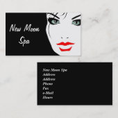 スパヘア美しいサロン美容師メイクアップアーティスト 名刺 (正面/裏面)