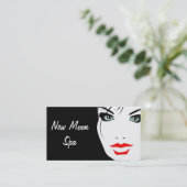 スパヘア美しいサロン美容師メイクアップアーティスト 名刺 (スタンド正面)