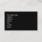 スパヘア美しいサロン美容師メイクアップアーティスト 名刺 (裏面)