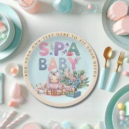 スパベビーシャワーパーティーディナーウェア ペーパープレート