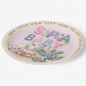 スパベビーシャワーパーティーディナーウェア ペーパープレート (アングル)