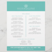 スパマッサージウェルネスセンターアクアプロモチラシ チラシ (裏面)