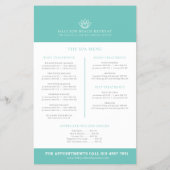 スパマッサージウェルネスセンターアクアプロモチラシ チラシ (裏面)