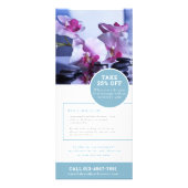 スパマッサージウェルネスプロモーションマーケティングブルー ラックカード (裏面)