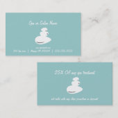 スパマッサージストーンビジネスとクーポンカード 割引カード (正面/裏面)