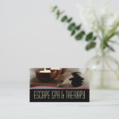 スパマッサージセラピストクリニックウェルネスビジネス 名刺 (スタンド正面)