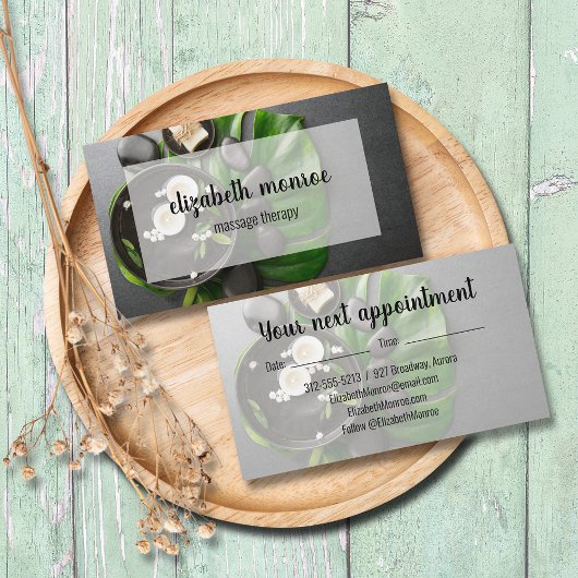 スパマッサージセラピストサロン 名刺