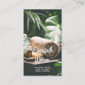 スパマッサージセラピストスクリプト 予約カード (正面)