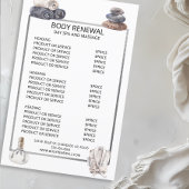 スパマッサージプライスリストサービス水彩