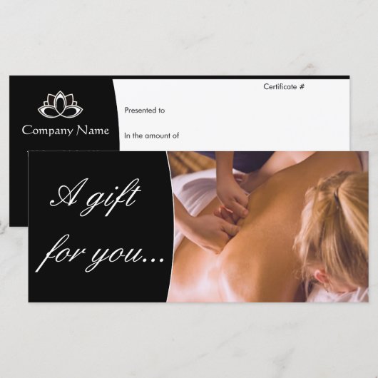 スパマッサージ券 (正面/裏面)