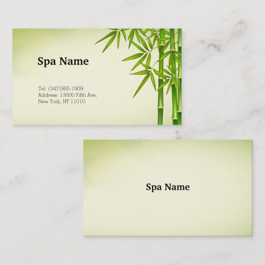 スパマッサージ名刺 名刺 (正面/裏面)