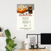 スパマッサージ美しいサロンキャンドルポスター ポスター (ホームオフィス)